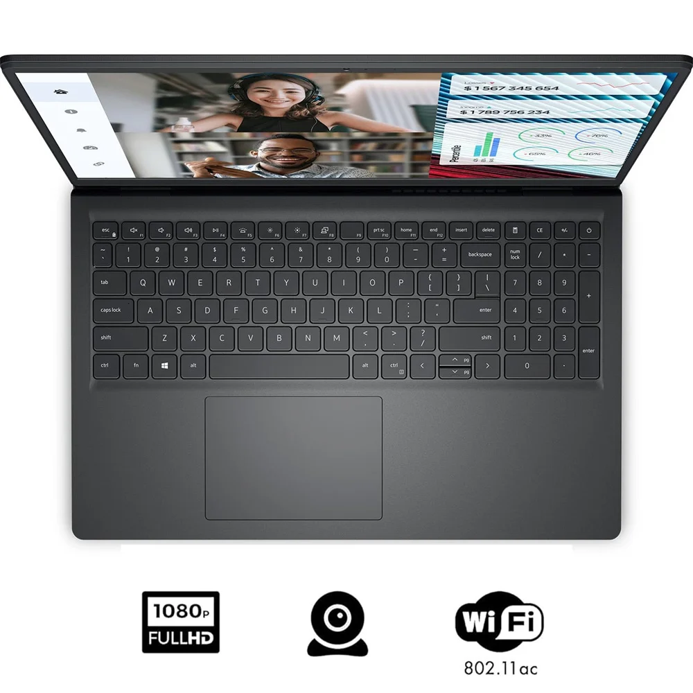 Dell-Inspiron 15 3520ラップトップ,15.6インチFHDタッチスクリーン,Intel 10コアi5-1235U (ビートi7-1195G7), 8GB RAM, 512GB SSD