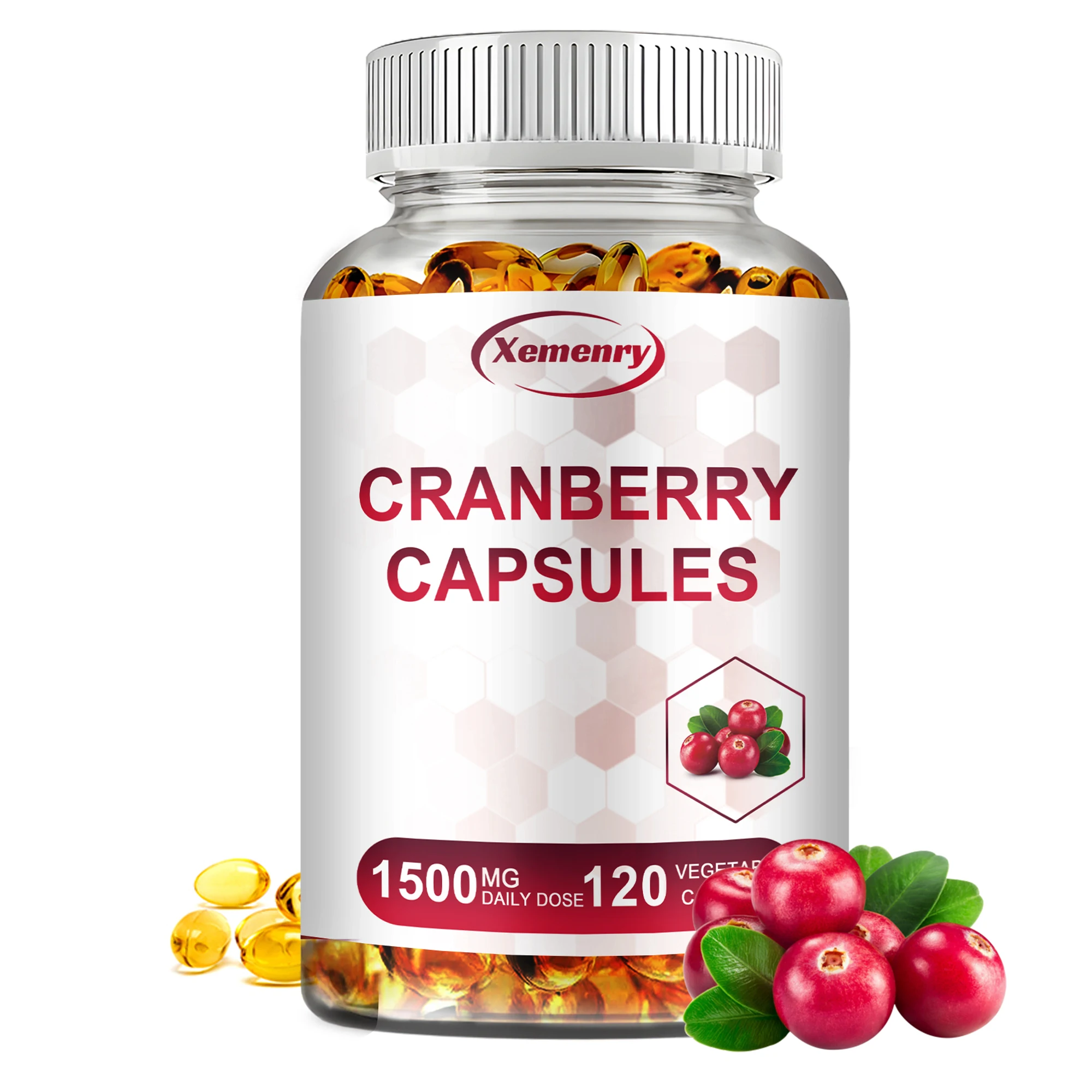 Cranberry Supplement - Kidney Cleansing, Antioxidant, Urinary Tract and Bladder Health - 120 Capsules