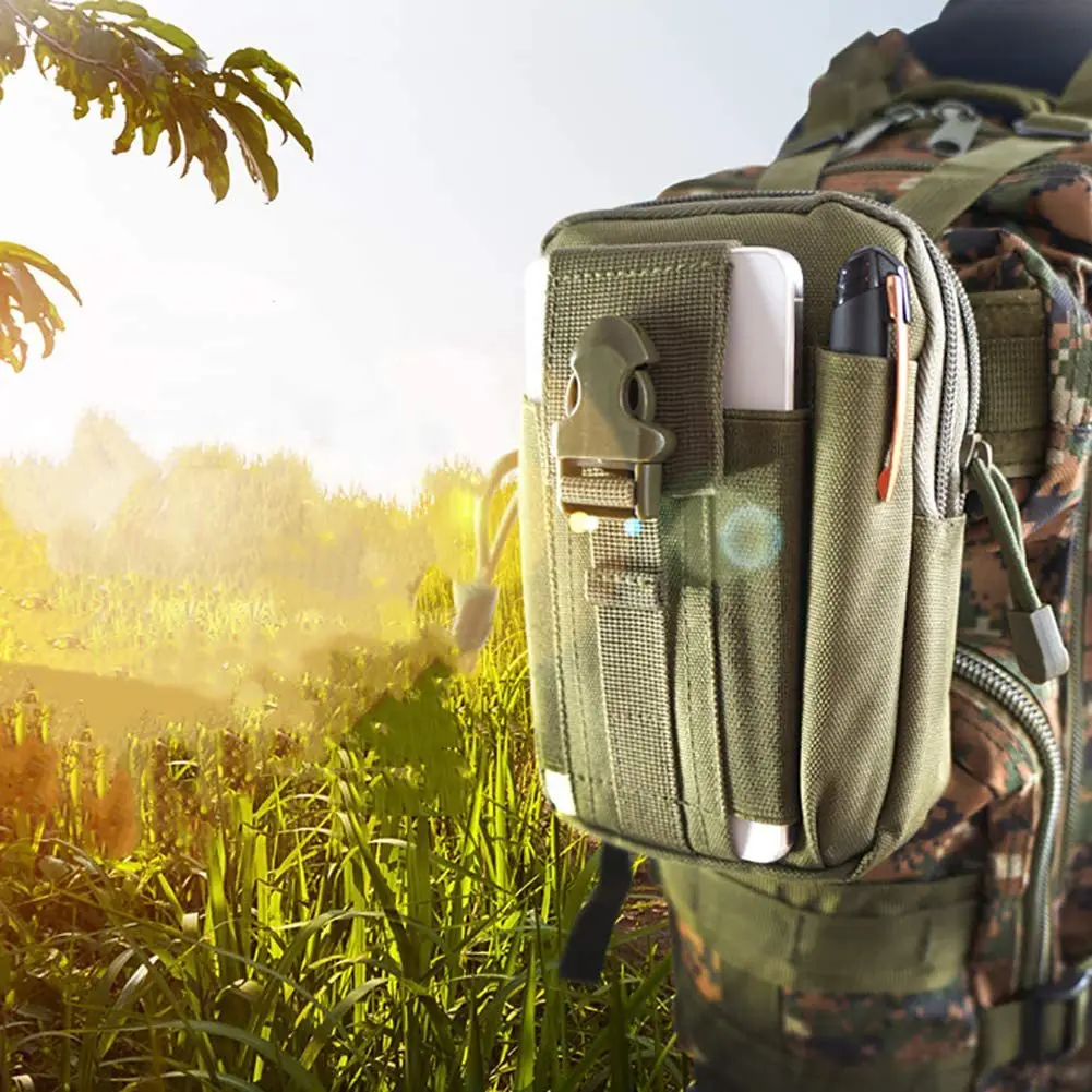 New Upgrade Molle Tactical Pouch Belt Waist Pack Men Small Pocket Survival Tool Bag for Travel Camping Hunting Airsoft