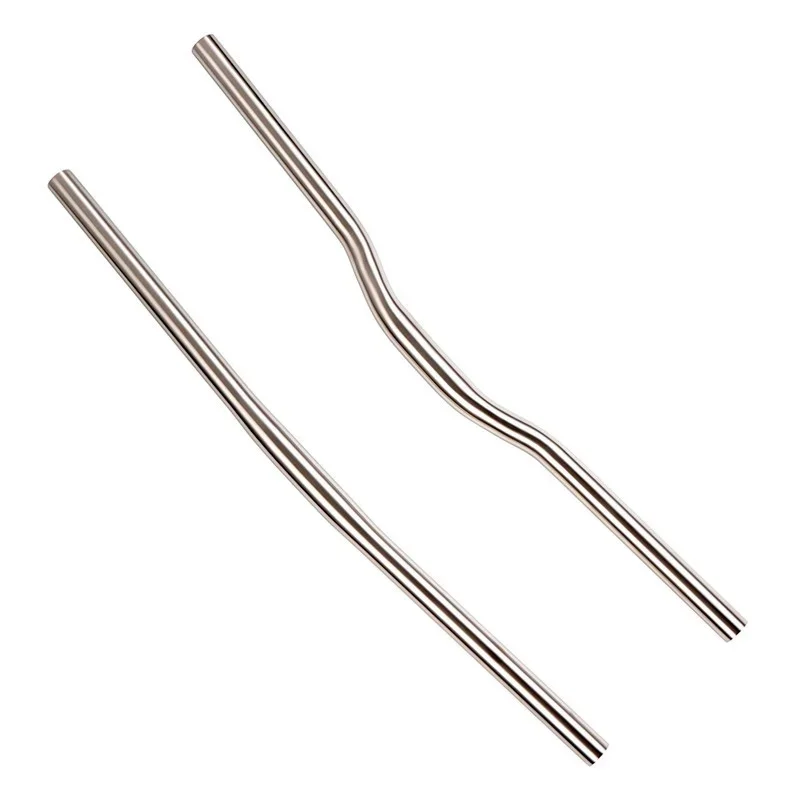 AliExpress NONE Titanium Bike Accessories, Bicycle Handlebar, Ti Bike Riser Falt Handle Bar Swallow Shaped 25.4mm 31.8mm 600/620/650/700mm