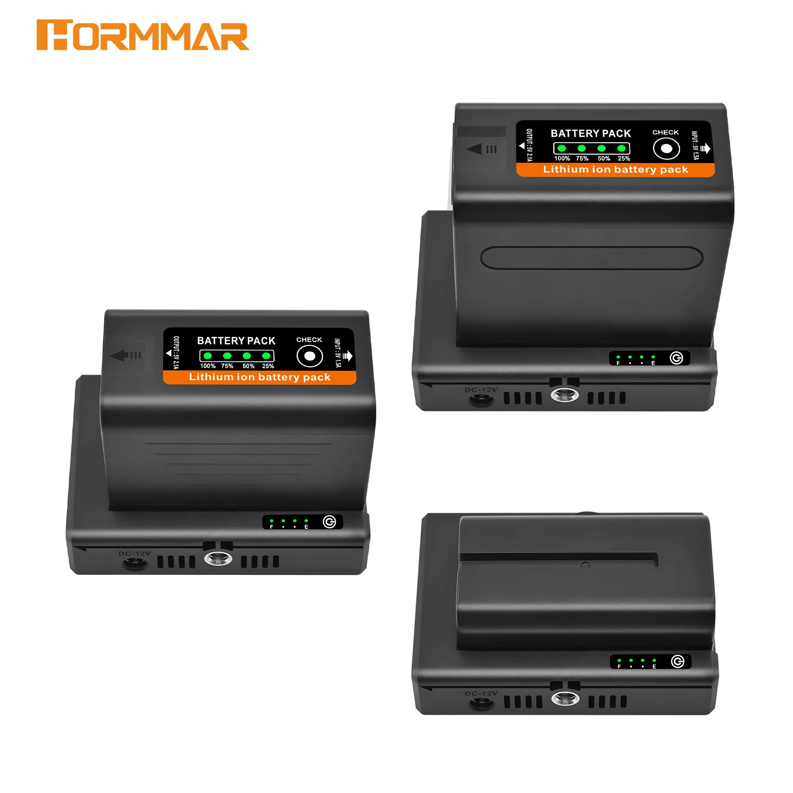 NP-F Batterieladegerät Batterieadapterplatte Kaltplattenadapter 1/4 Zoll für NP-F550 F750 F970 für BMPCC 4K 6K DSLR ILDC – Detail 8