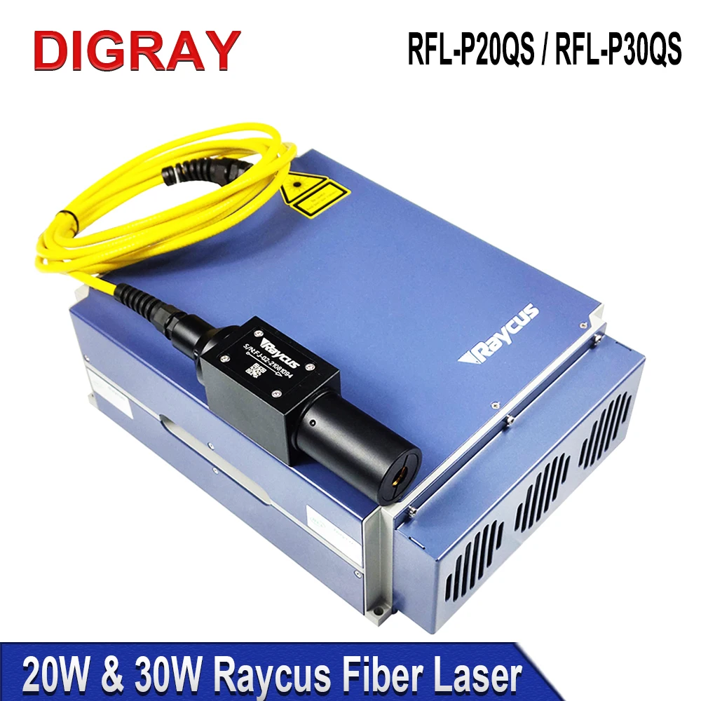 DIGRAY RFL-P20QS/30QS Raycus 20W 30W Q-switched Pulse Fiber Laser Source 1064nm Module For Metal Marking and Engraving Machine