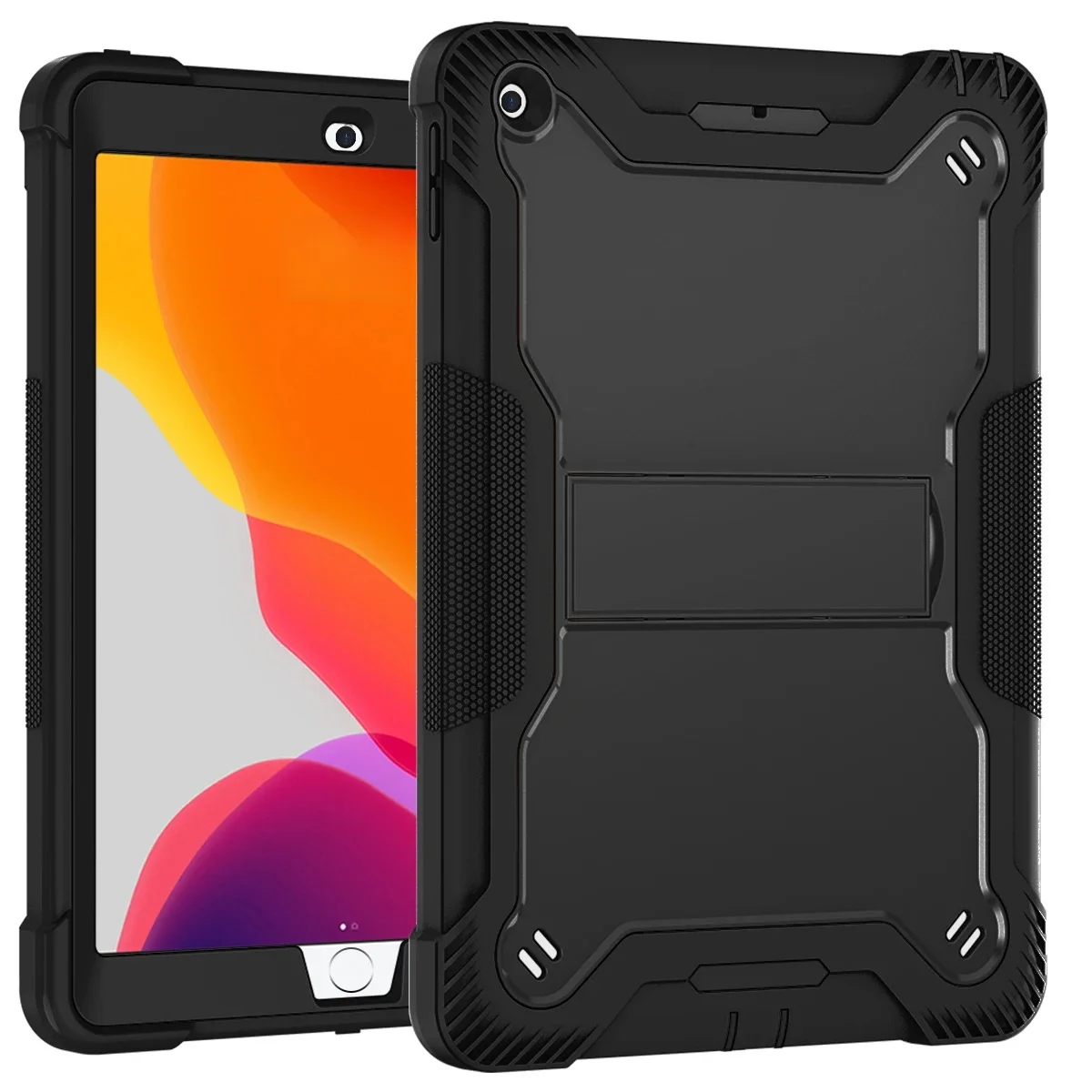 Wytrzymałe etui z podstawką do iPada 10.2 9. 8. 7. generacji, odporne na wstrząsy etui na tablet dla dzieci 10,2 cala dla A2197 A2270 A2602 — zdjęcie produktu 7