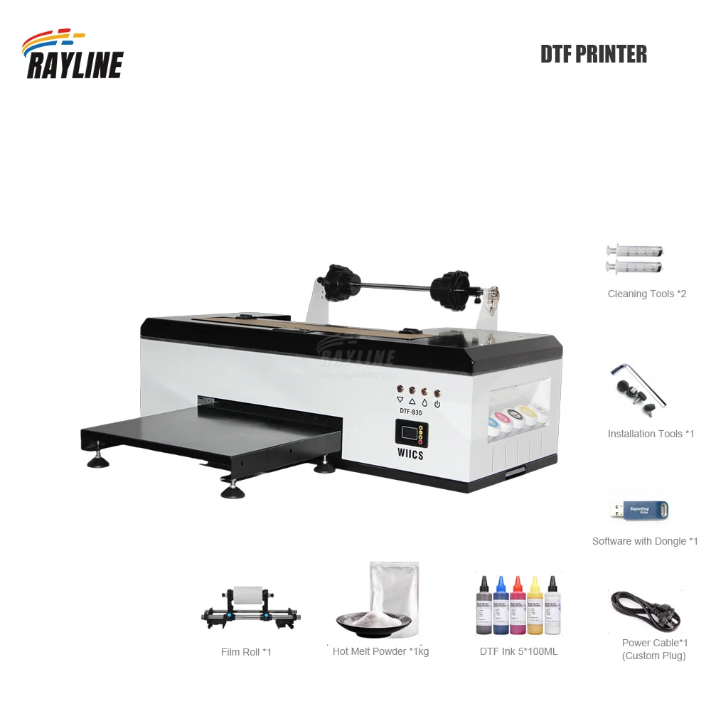 DTF Printer A3, Direct to Film Printer for T Shirts, R1390 PET Film Transfer Printer, Heat Transfer Printing Machine for Small view 3