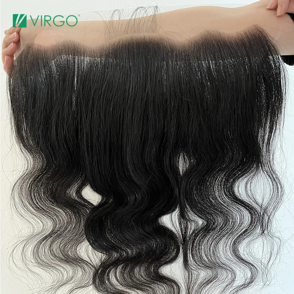 Real Invisible Hd Lace Frontal 13X6 Lace Only Body Wave 13X4 Transparent Lace Front Human Hair Preplucked Baby Hair Small Knots