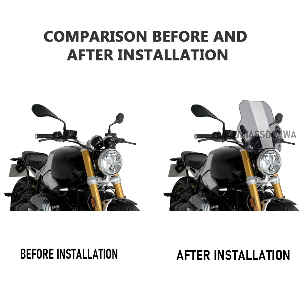 Motorcycle High quality ABS plastic Adjustable Windshield Bat For BMW RNINE TR NINE T RNINET PURE SCRAMBLER URBAN G URBAN S - Image 2