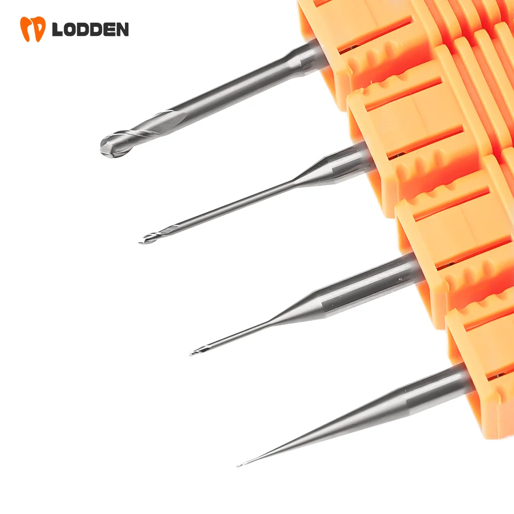 Dental Lab Milling Burs for Ivoclar PrograMill DRY Zirconia PMMA D3 Grinding Drills Diamond DC DCG DLC NC L40mm Dentist Tools