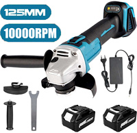 OWJHE 125MM Brushless Electric Angle Grinder Variable Speed M14 Cutting Machine Woodworking Tool for Makita 18v Battery Pin