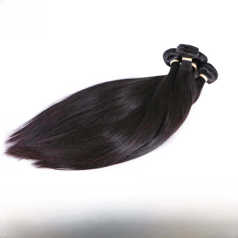 Burmese Hair Straight / Body Wave / Deep Curly 100% Human Raw Hair Extensions Natural Color Very soft Queen Hair Official Store - afbeelding 2