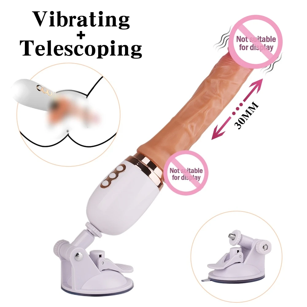 Máquina automática Plug Gun, Dildo elétrico, Vibrador telescópico, Masturbador Feminino, Brinquedo Adulto do Sexo, Adulto Sexmachine