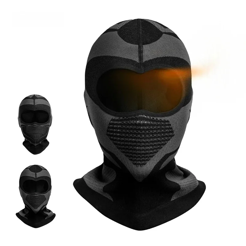 AliExpress Cycling Warm Mask Motorcycle Helmet Headgear Plus Velvet Windproof Bib  Cold Protection Ski Mask Winter