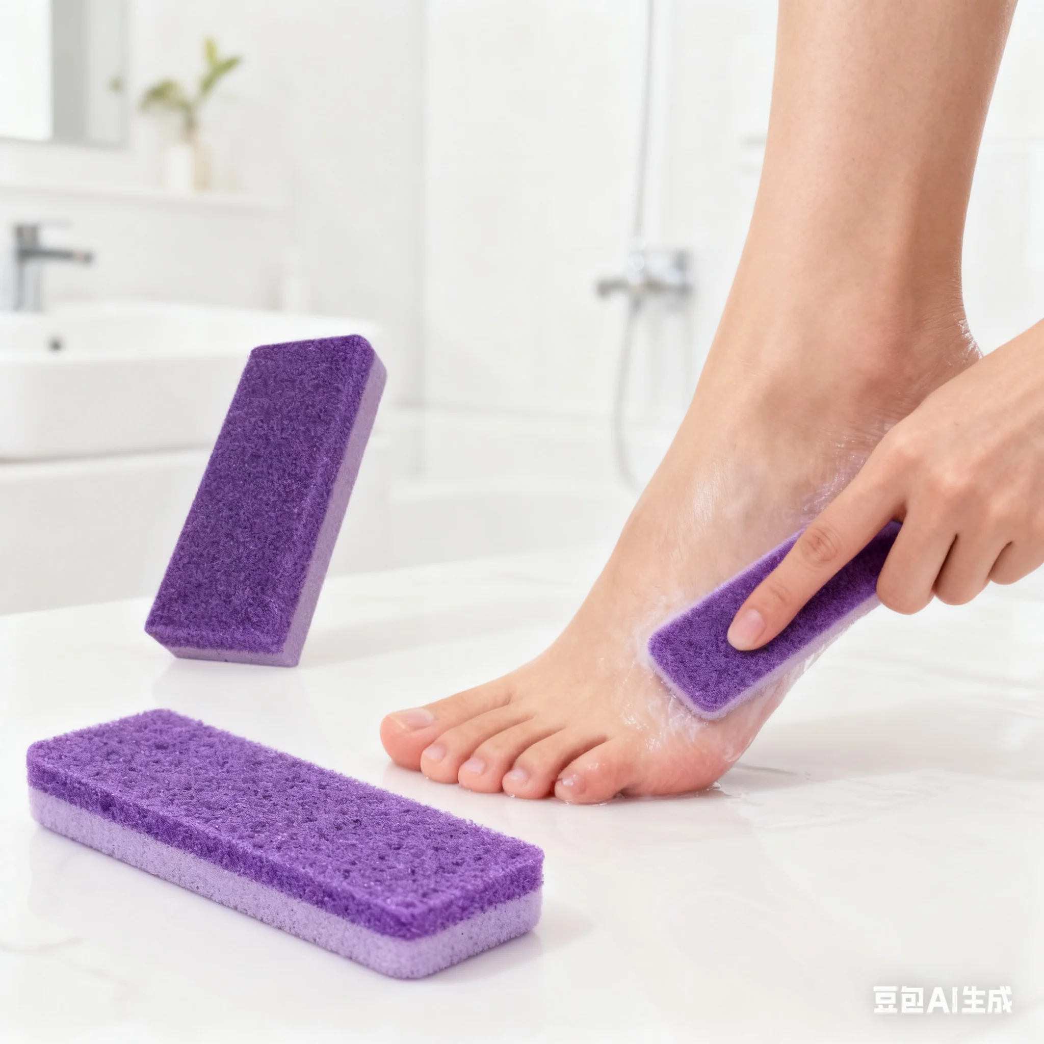 2/5PCS Puimsteen Voet Bestand-Eelt En Dode Huid Remover Hiel Scrubber voor Gladde Voeten Pedicure peeling Tool