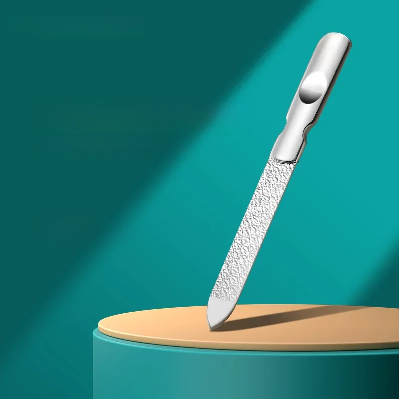 MR.GREEN limes à ongles Double face en acier inoxydable manucure pédicure toilettage pour outils professionnels de soins des ongles des doigts et des orteils