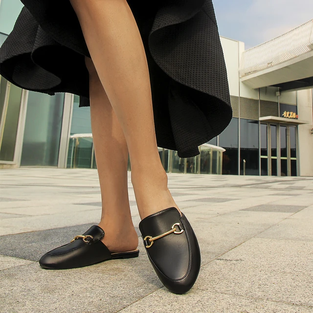 Slip on backless loafers shop