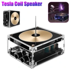 For Tesla Coil Speaker Bluetooth-compatible Wireless Transmission Lightning Speaker Voltage Pulse Electric Arc Generator Tool