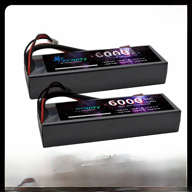 1/2PCS Teranty 2S Akumulator Lipo 6000mAh 7.4V 60C Do pojazdów RC Buggy Truggy Crawler Monster Truck Car z TRX XT90 Dean T XT60 — zdjęcie produktu 7