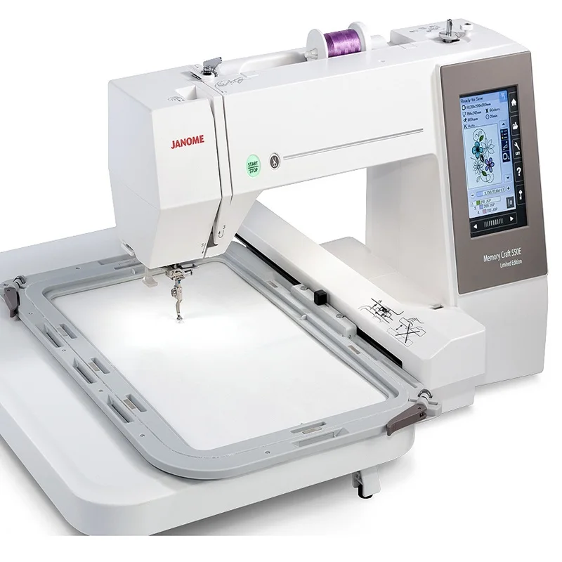 

DISCOUNT SALES! New Janome-Memory Craft 550E Embroidery machine with warranty and return policy