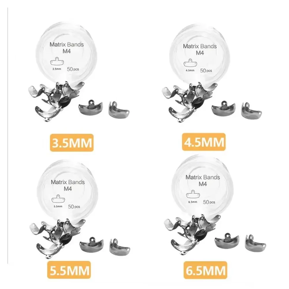 Dental Matrix Band Sectional Contoured Metal Matrix for Molar Restoration High Hardness & Elasticity