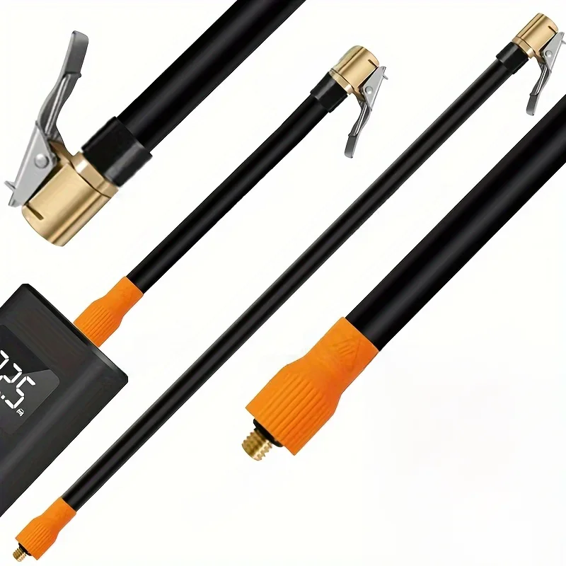 Tuyau en caoutchouc de serrage d'air en cuivre à connexion rapide M6, adaptateur de tube de gonflage adapté à tous les mini gonfleurs de pompe à air de voiture