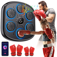 Smart Music Boxing Machine with RGB Rhythm Lights & Bluetooth-Wall-Mounted Punch Target,Adult/Kids Gloves Included for Home Gym