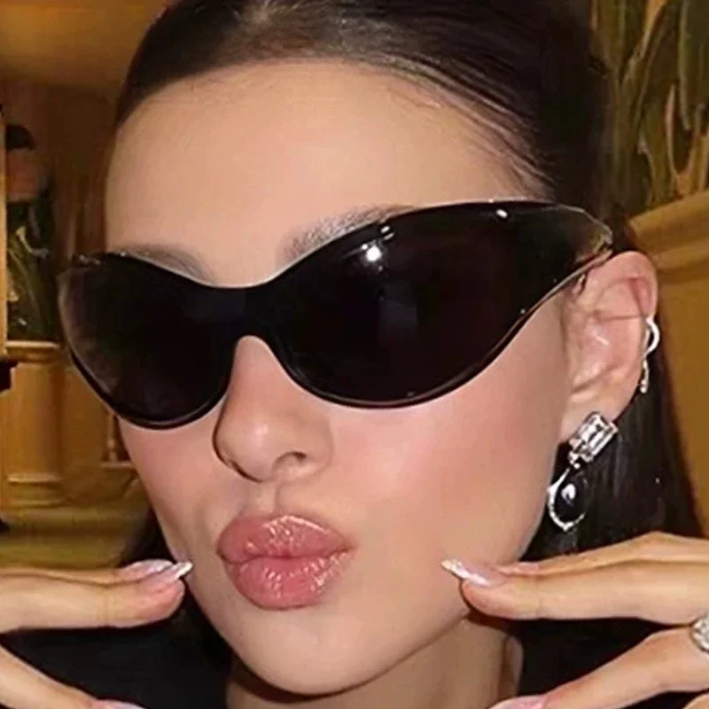 AliExpress DOHOHDO Y2K Punk Sports Women Sunglasses Luxury Brand Designer Sun Glasses Men's Fashion Vintage Cycling Shades UV400 Windproof Goggles