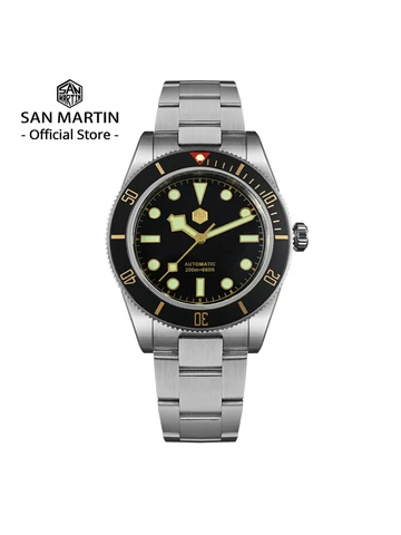 Механические мужские часы San Martin SN0008-G-C с автоматическим подзаводом — фото товара