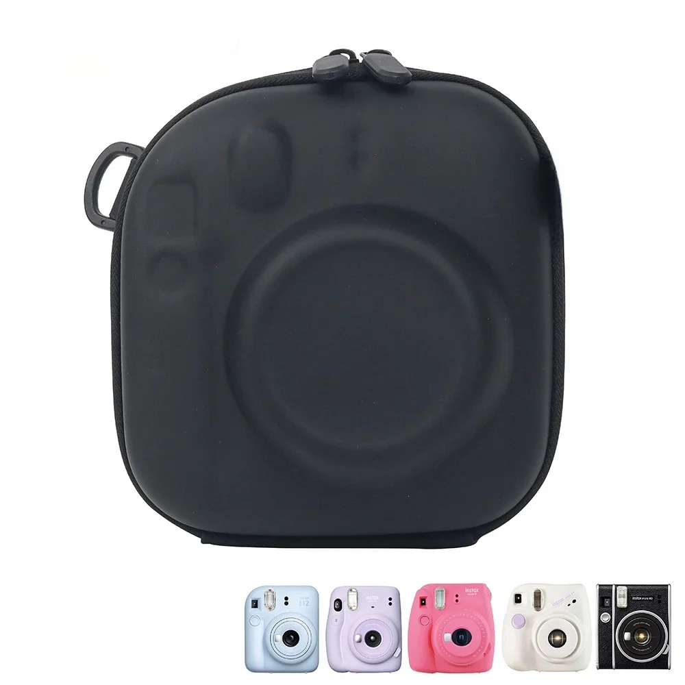 For Fujifilm Instax Mini 7+ 8/9/11/12/40 EVA Universal Hard Case Storage Bag Fujifilm Film Camera Bag with Shoulder Strap