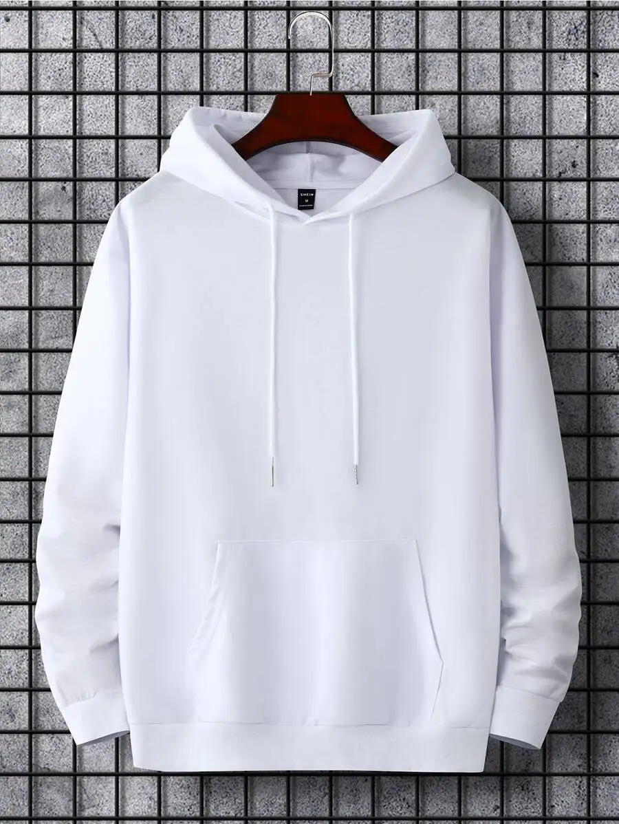 High quality loose, soft and breathable men's trendy hoodie with digital and letter printing