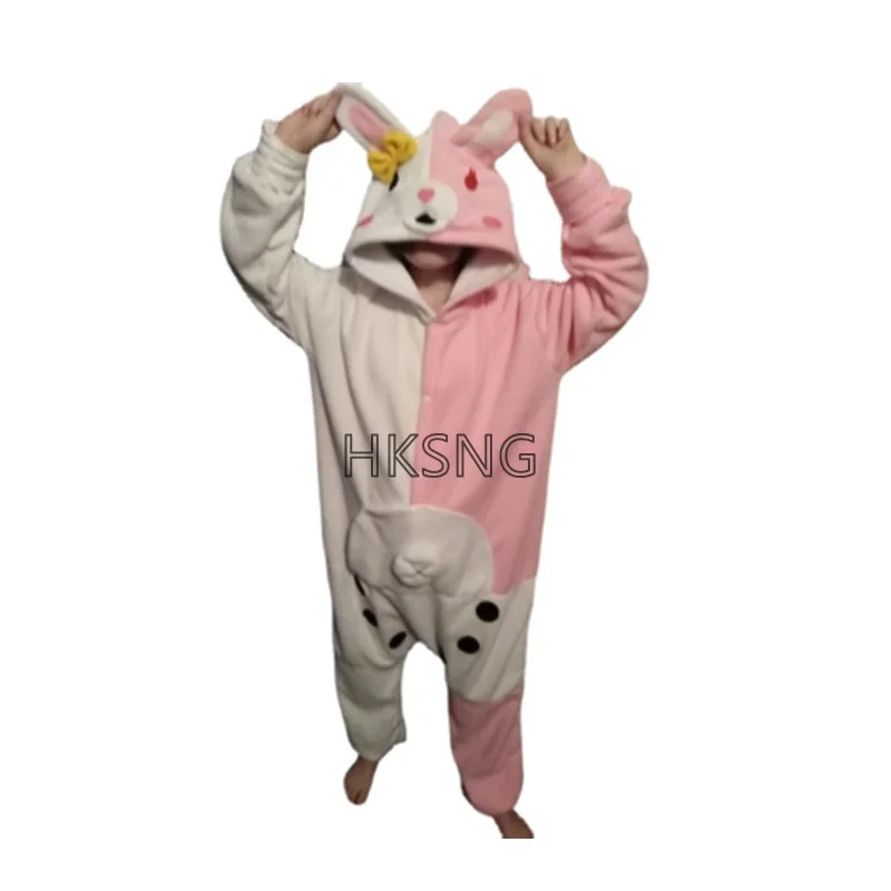 

HKSNG взрослый 3D Monomi Bear Kigurumi Комбинезоны Косплей Костюм Аниме пижамы Хэллоуин вечерние комбинезоны пижамы костюм