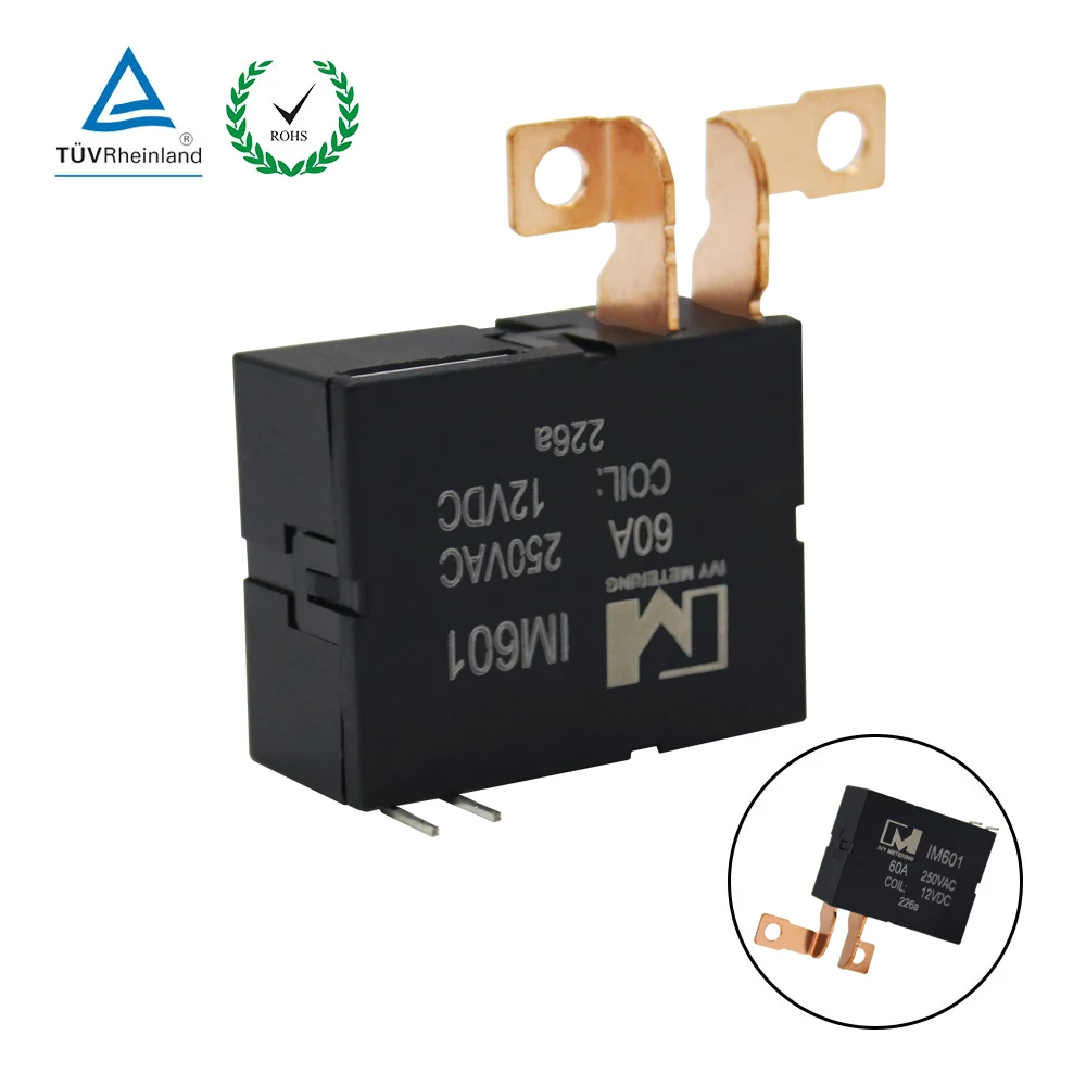 TUV IEC62055-31 Certified Smart Meter Bistable Power Relais 60A 12V Control SPST NO Latching Relay