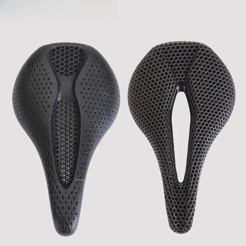 AliExpress Bicycle 3D Printed Saddle Ultralight Carbon Fiber Road Mountain Bike Seat Cushion Hollow Comfortable