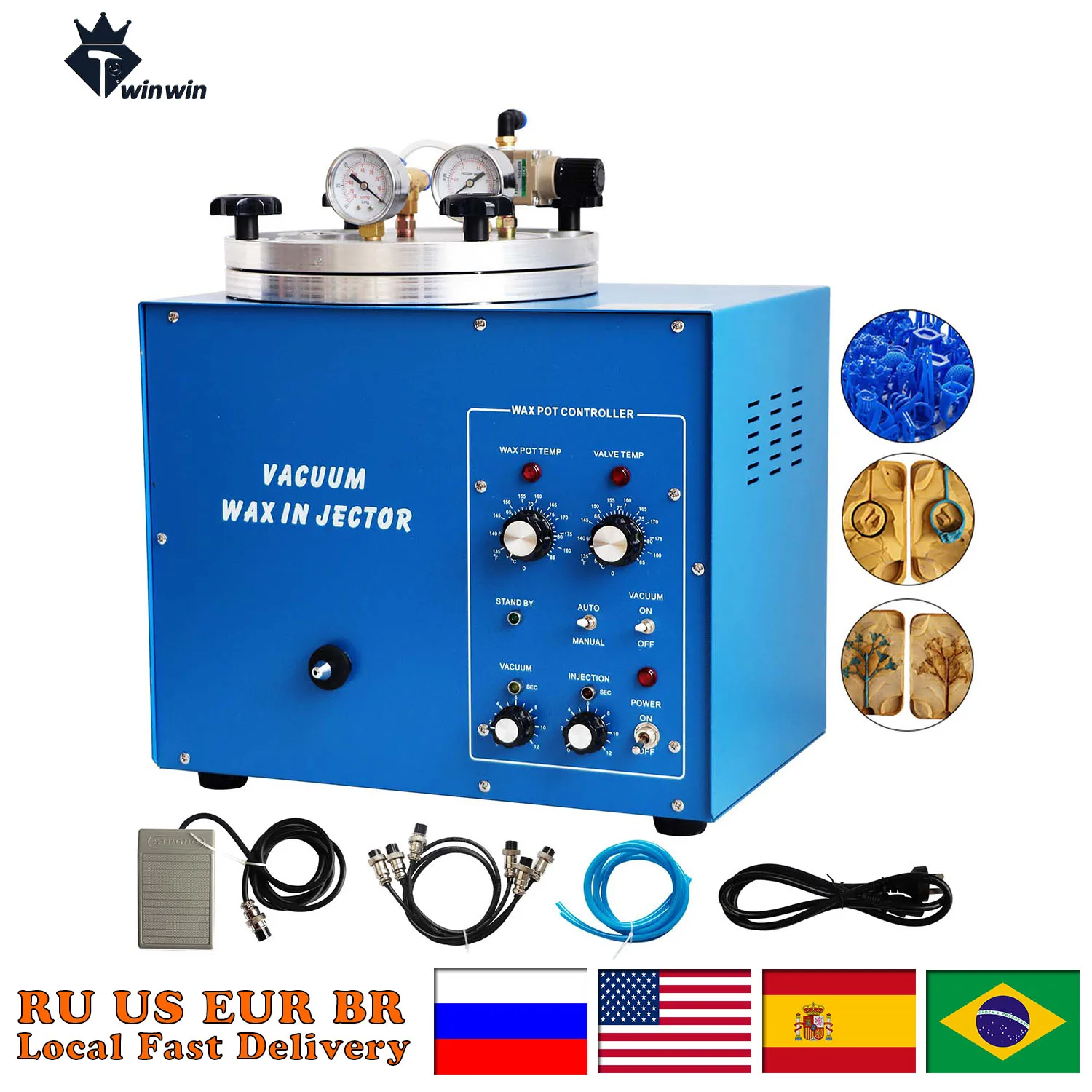 3KG Jewelry Vacuum Casting and Wax Injector Machine | Digital Waxing Machine for Professional Jewelers | Jeweler Tools