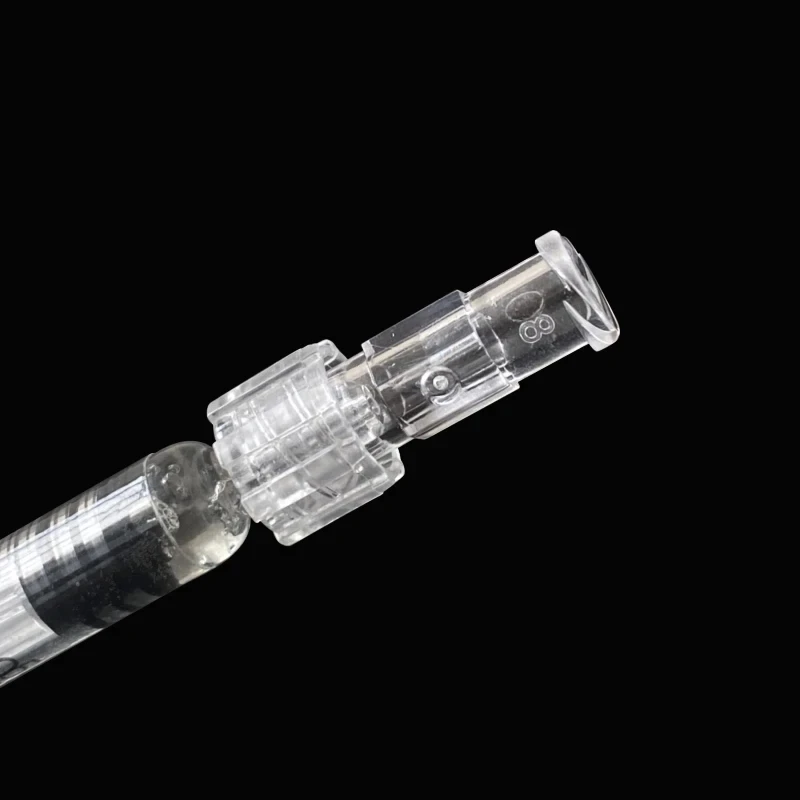 Luer Thread Connector Pp Material Transparent Syringe Double-Way Connector Easy And Durable Use In Sterile Environment Drug Guid