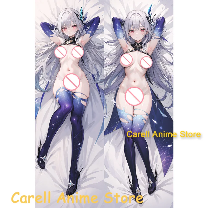 Dakimakura Skirk Genshin Impact Anime Double-Sided Print Life-size Body Pillow Cover Wifu