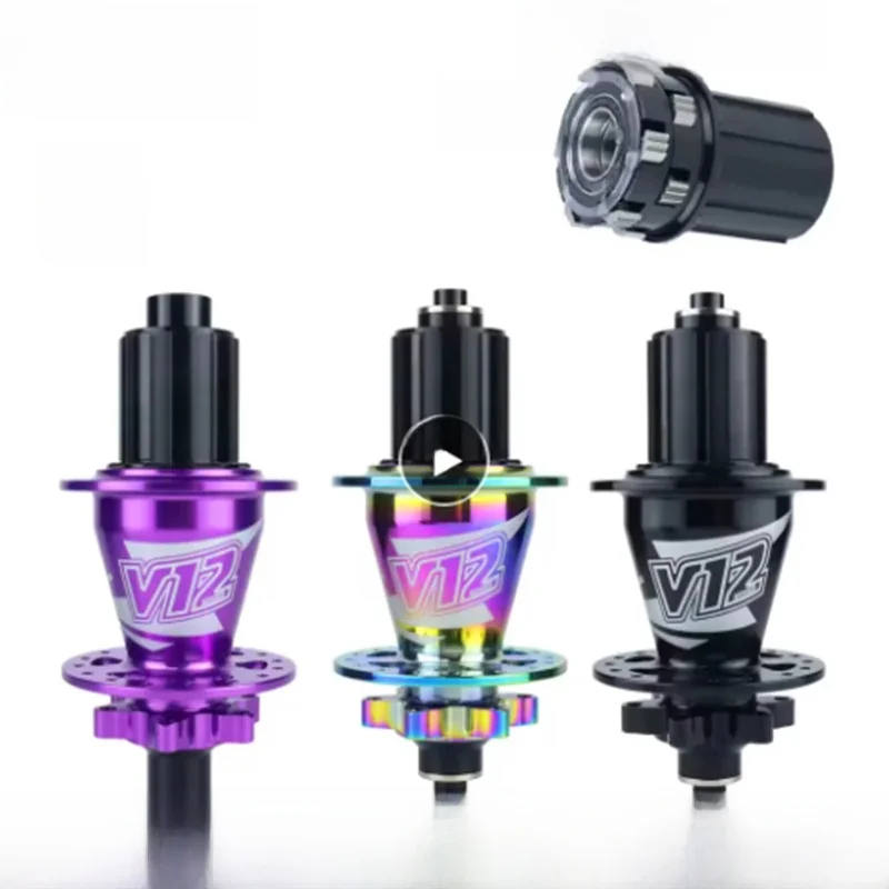 AliExpress RUJIXU 12 Pawls MTB bicycle wheel hub 32H 5 bearings 12 claws 8 9s 10s 11s 12sHG bicycle disc brake drum 12x142mm10x135mm