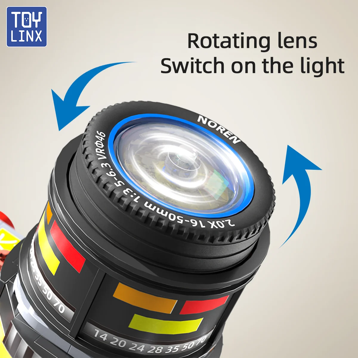 TOYLINX Retro Camera 653PCS bouwpakket bouwmodel bouwstenen set, verzamelbaar cadeau-idee bouwset voor volwassenen