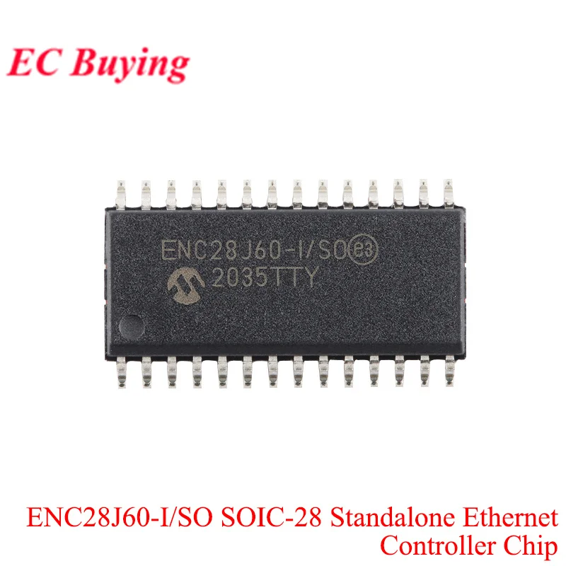 1-5pcs KSZ8041NL ENC28J60 LAN8720A LAN8710A ENC28J60   KSZ8081MNXIA KSZ8081RNACA KSZ8081RNAIA Controller Ethernet TR Chip