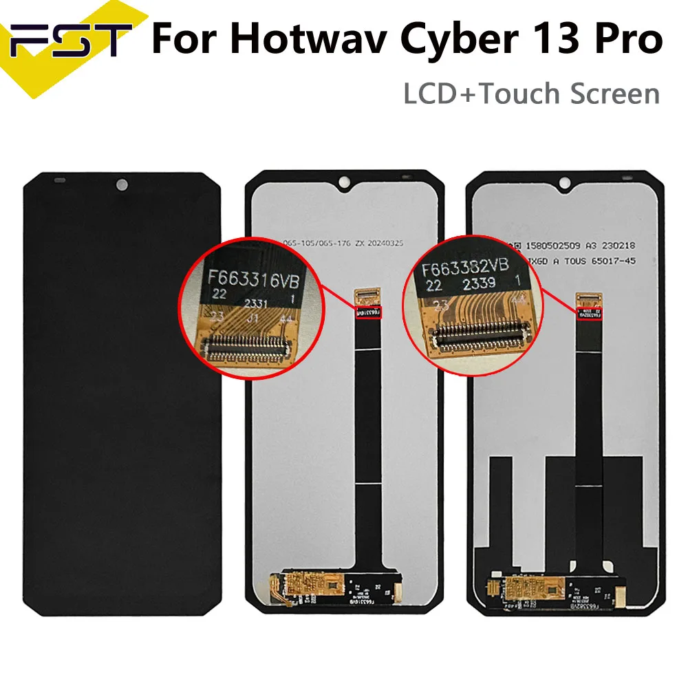 Lcd For Hotwav Cyber 13 Pro LCD Display+Touch Screen Digitizer Assembly For Hotwav Cyber 9 Pro W10 Pro T5 T7 Note12 Note 13 Pro