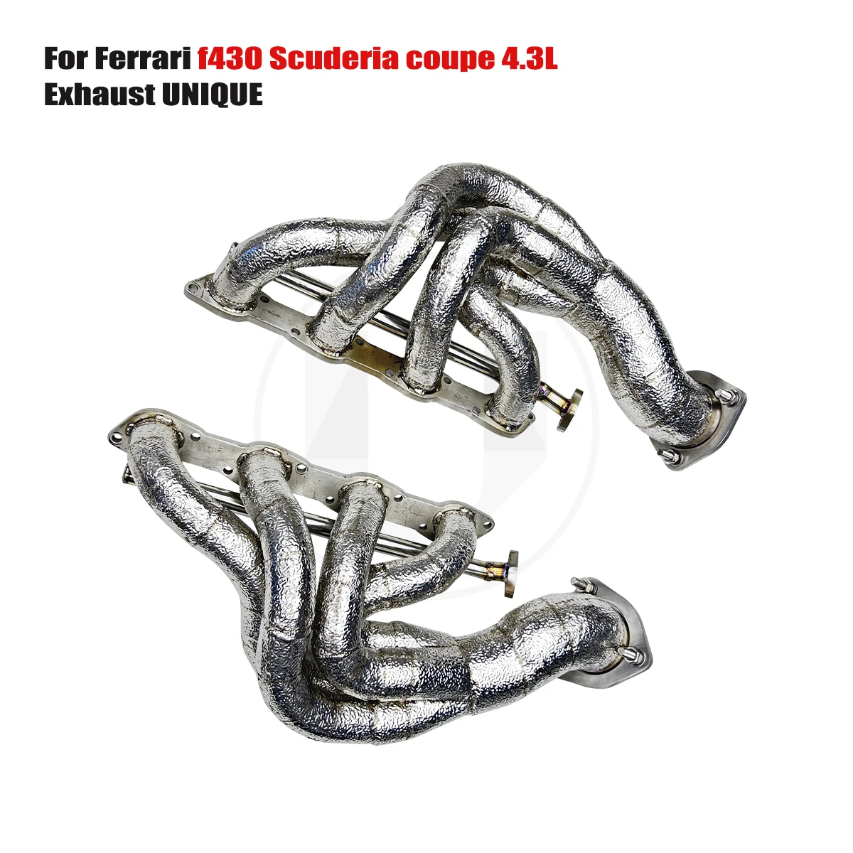 

UNIQUE manifold downpipe For 2009+ Ferrari F430 SC 4.3L Equal Length SS304 exhaust manifold With insulator