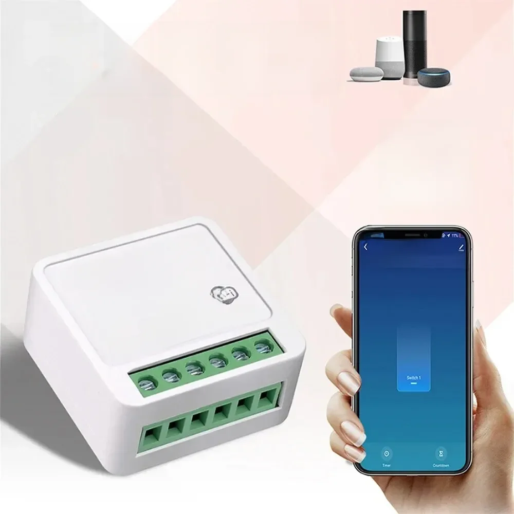 16A Wifi Smart Switch Smart Home Light Switches Módulo 2 Way Control Trabalho com Tuya Smart Life