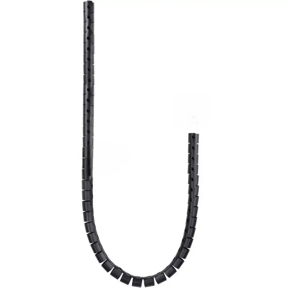 Tubo universal Nanocable 25mm x 2m da gestão do cabo, cor flexível, preta
