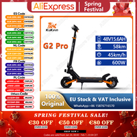 KuKirin G2 Pro Electric Scooter 600W Motor 48V15.6Ah Battery 9'' Tire aldult Escooter Removable Foldable bring Seat E-Scooter