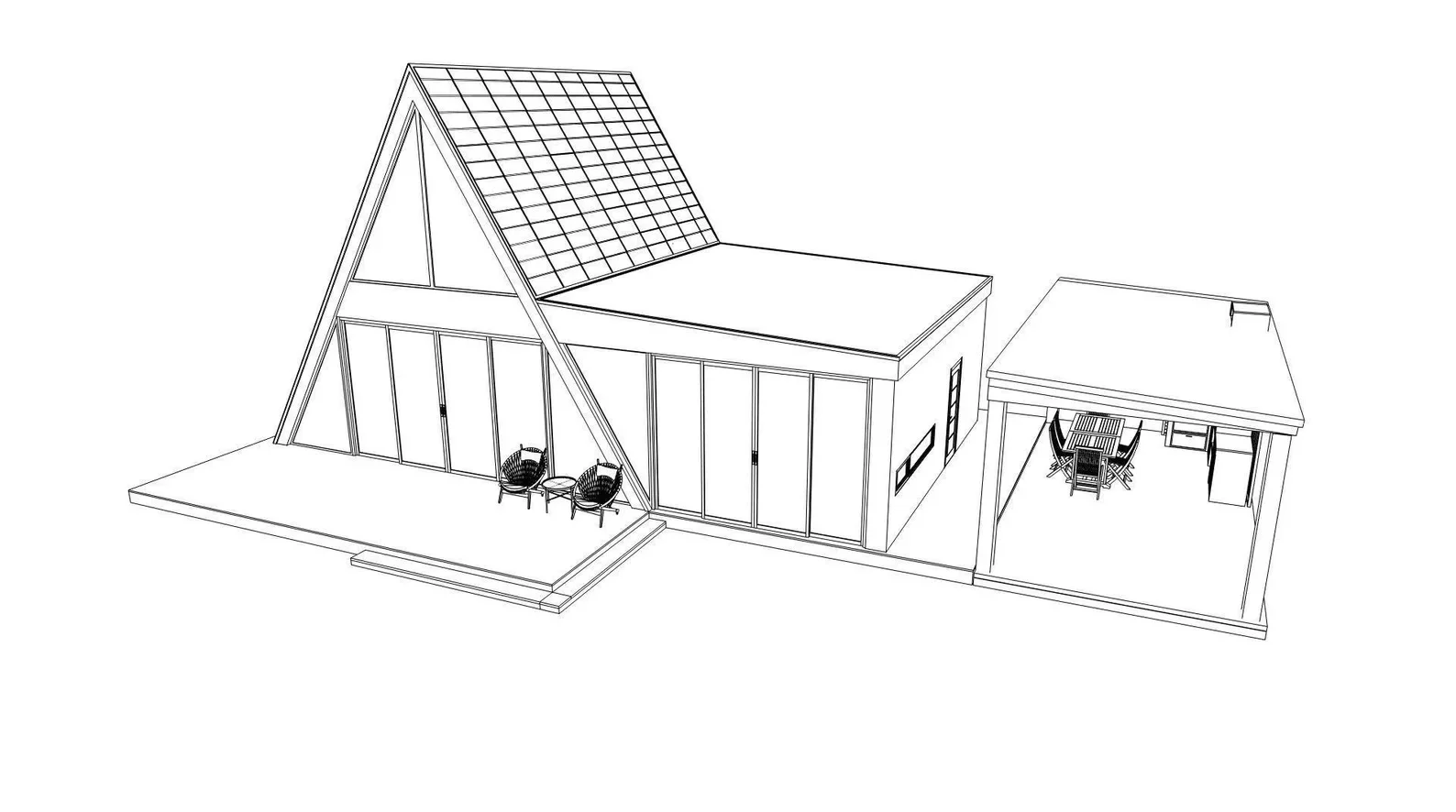 Modern Tiny House Printed Plans 8m x 13m | 1 Bedroom Loft Cabin Guide | DIY Home Blueprint Booklet (No Materials).