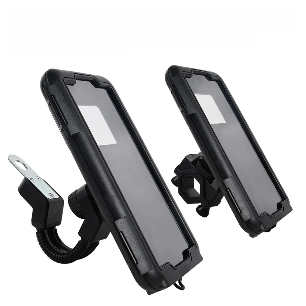 AliExpress NONE Waterproof Motorcycles Bicycle Phone Holder Handlebar Rearview Mirror Cellphone Stand Waterproof Cover Phone Bracket