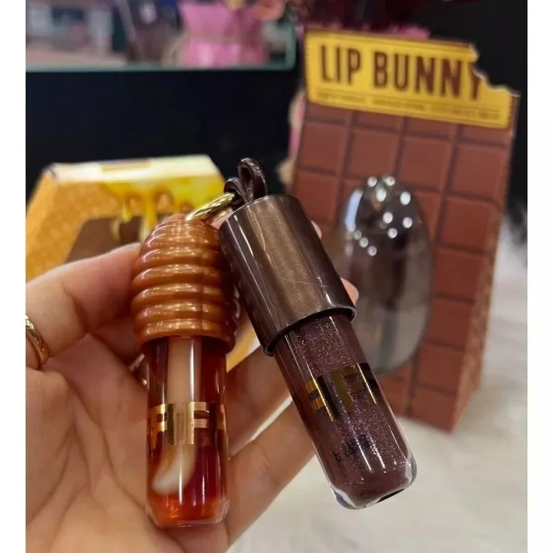 مجموعة ملمع الشفاه ليب هوني 2 + ترطيب أرنب الشفاه ولمعان مكثف #2