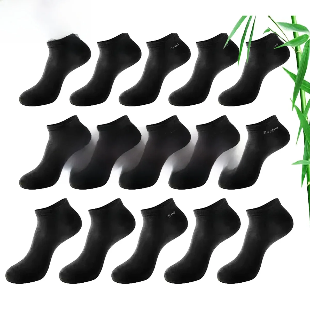 5/10/15/20 paar bamboevezel enkelsokken heren en dames zacht en ademend bootsokken heren geschenken lente zomer korte sokken - afbeelding 2