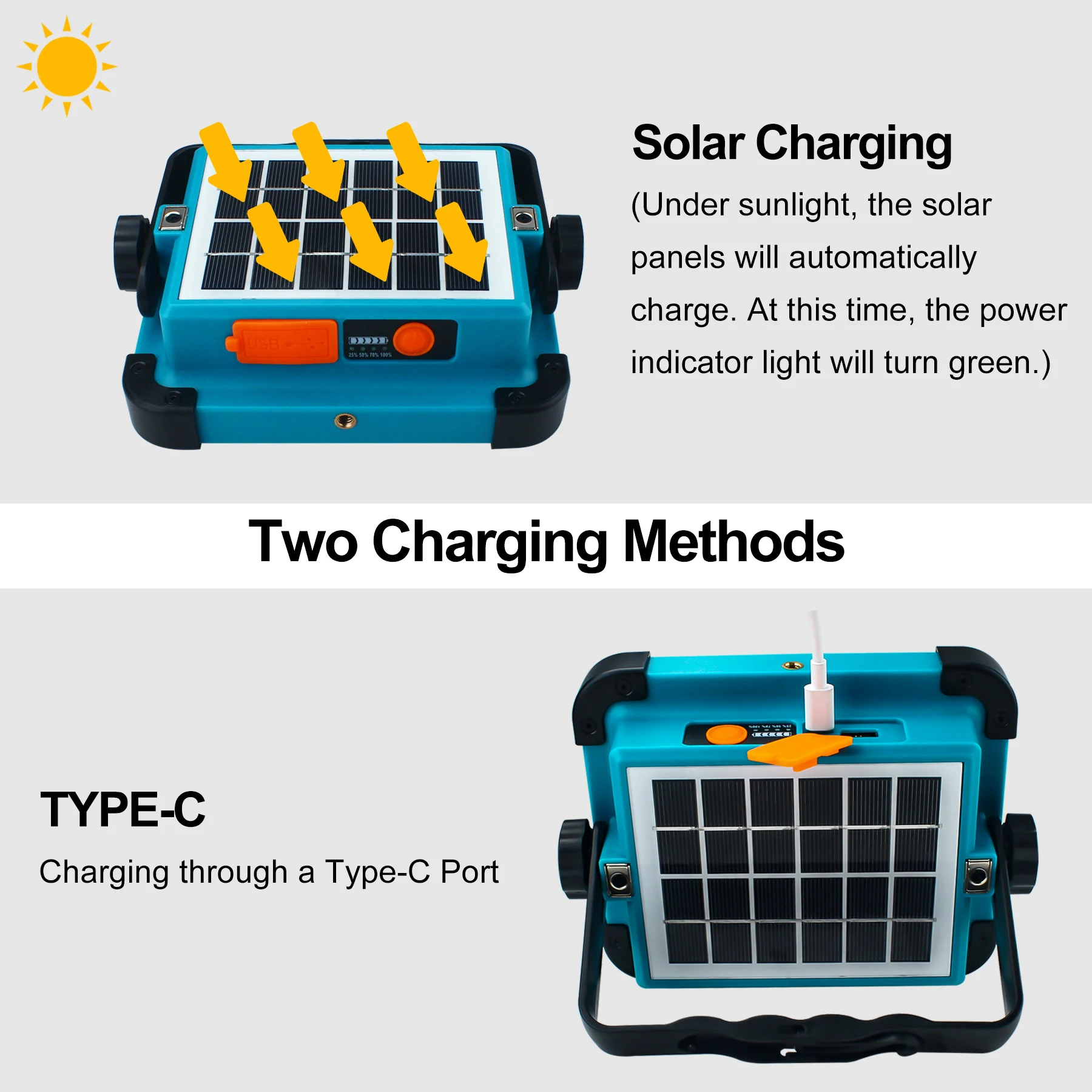 4800mah Portable Solar Lantern LED Tent Light Rechargeable Lantern Emergency Night Market Light Outdoor Camping Bulb Lamp