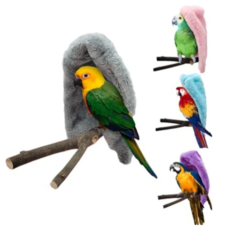 Châle chaud pour oiseau, coin accent, couverture pour perroquet, petits animaux de compagnie, décoration de tente pour perruche, inséparable, calopsitte, hiver