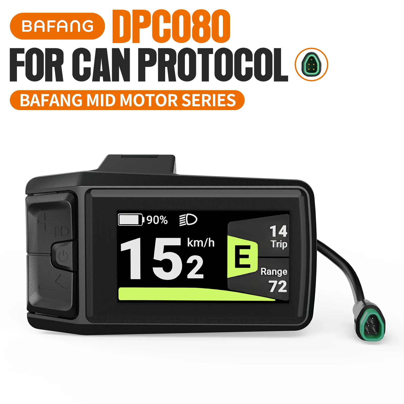 [EU Direct] BAFANG 48V 750W Mid Drive Kit, G340.750.C CAN Protocol, Mid Drive Ebike conversiekit borstelloze verbeterde motor met LCD digitaal display kettingblad voor stadsfiets, ligfiets,