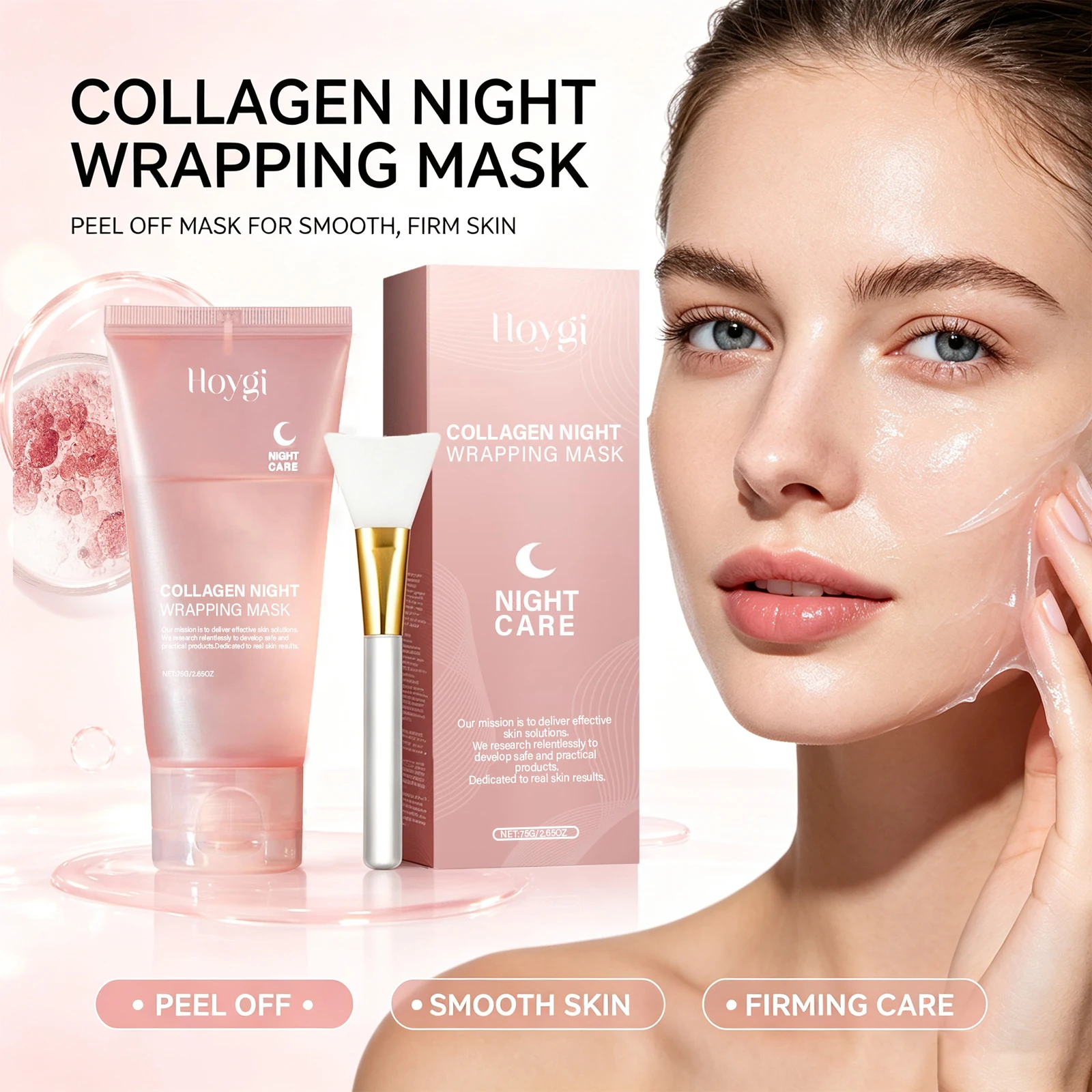 Offset Spatula Set - Collagen Night Wrapping Mask Hyaluronic Acid